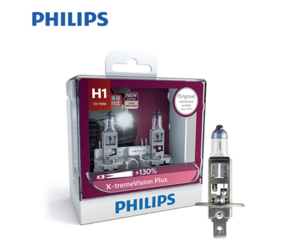 Bộ 2 bóng đèn H1 Philips Tăng sáng 130%