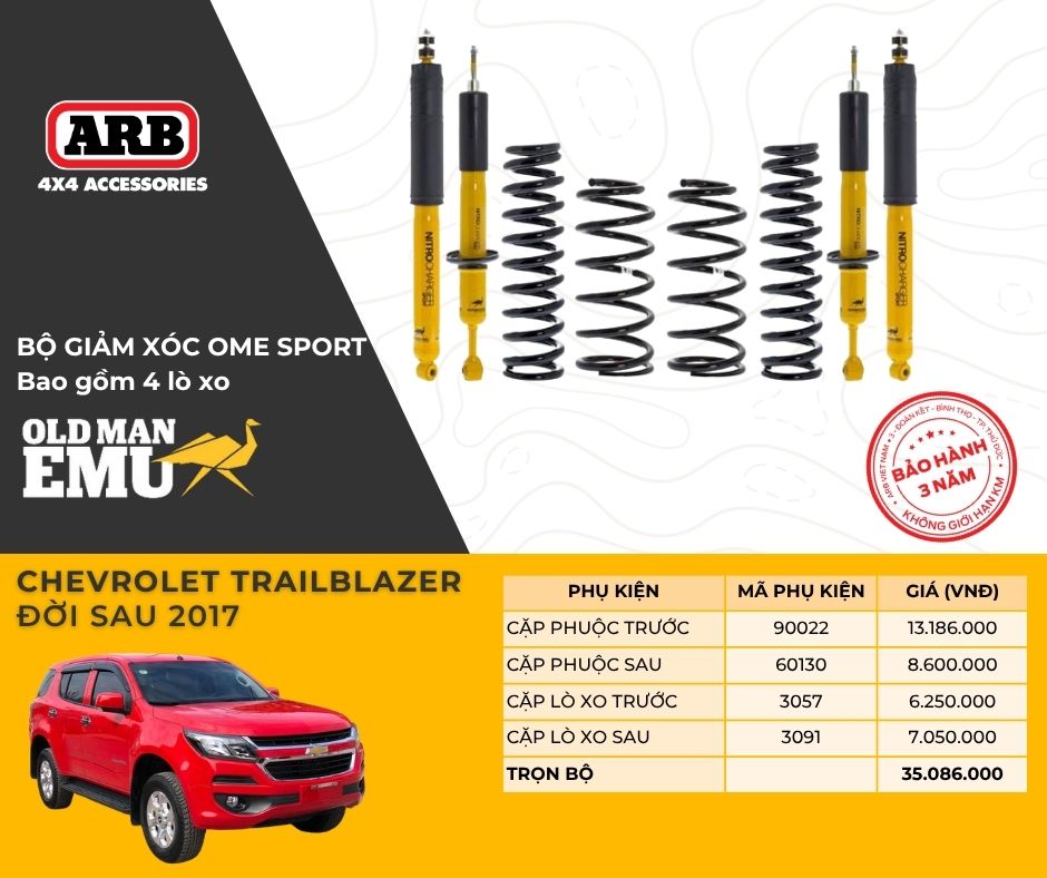 Giảm xóc OME Nitrocharger Sport – Chevrolet Trailblazer